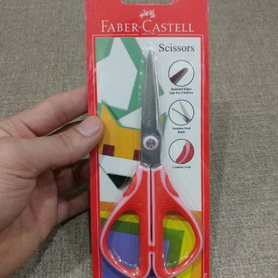 Kéo Học Sinh Faber-Castell 180770 - Mẫu Đỏ