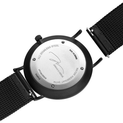Đồng hồ Nam hiệu Jonas & Verus R40.10.BBBB , Máy Pin (Quartz), Kính sapphire chống trầy xước, Dây lưới thép không gỉ 316L