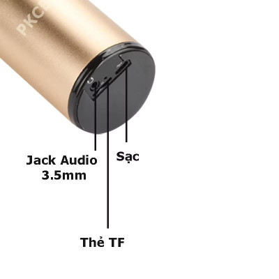 Micro karaoke kèm Loa bluetooth nhập khẩu cao Cấp Cắm thẻ nhớ 3 trong 1 Hàng chính hãng