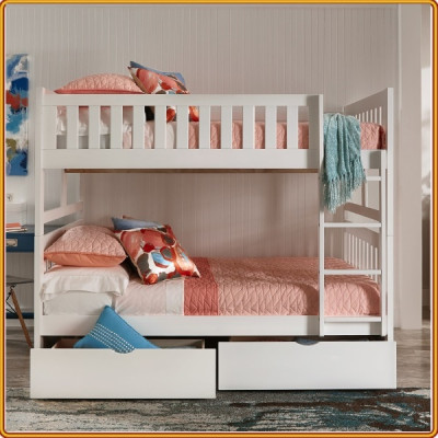 Giường Tầng Unit Có Hộc Kéo (1m2) (Nâu)