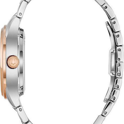 Đồng Hồ Nữ Bulova Đính Kim Cương Dây Thép Không Gỉ 98P170 - Mặt Xà Cừ (Sapphire)