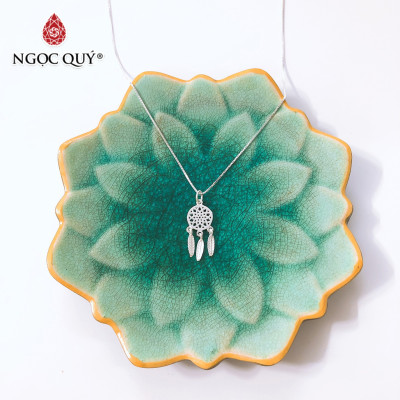 Dây chuyền bạc mặt dream catcher - Ngọc Quý Gemstones