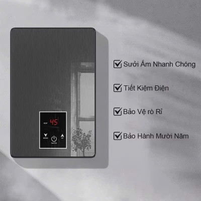 Máy Nước Nóng Trực Tiếp LCD Thông Minh Loại Xịn– Kèm Vòi Sen Tiện Lợi Siêu Bền