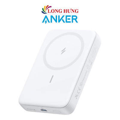 Sạc dự phòng từ tính không dây Anker Zolo Power Bank USB-C 30W 10000mAh A1684 - Hàng chính hãng