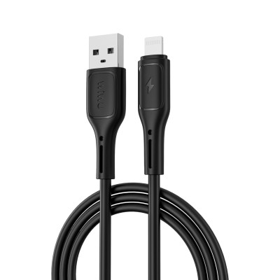 Dây cáp sạc nhanh 2.4A USB-A to L cho iPhone / iPad Hiệu WIWU Starlink - Chuẩn sạc MFI, chống rối, đầu cáp siêu bền, công nghệ AI chống cháy nổ iP 7 8 X Xs Max 11 12 13 14 Pro Max Plus iPad Air Mini - Hàng nhập khẩu
