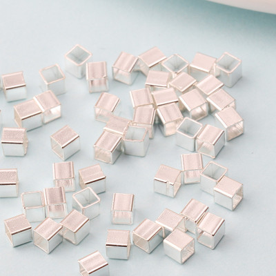 Combo charm bạc tách hạt hình vuông - Ngọc Quý Gemstones