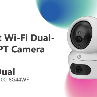 Camera Wifi Ezviz 2 Mắt Trong Nhà H7C 2K 8MP, quay 360 độ, có màu ban đêm, đàm thoại 2 chiều - Hàng chính hãng
