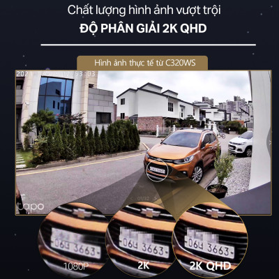 Camera Wifi Ngoài trời TP-Link Tapo C320WS - Độ phân giải 2K 4MP, Chống chịu thời tiết IP66, Có màu ban đêm, Còi báo động - HÀNG CHÍNH HÃNG