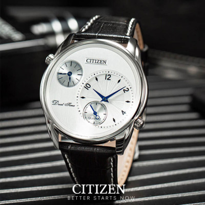 Đồng Hồ Nam Citizen Dây Da AO3030-24A - Mặt Trắng