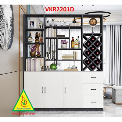 TỦ KỆ TRANG TRÍ KIÊM VÁCH NGĂN VKR2201D - Nội thất lắp ráp Viendong Adv