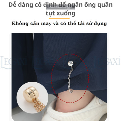 Kẹp Nam Châm Cố Định Ống Quần, Áo Bị Trùng, Dài Khóa Điều Chỉnh Chiều Dài Quần Jean, Tây, Áo Thun