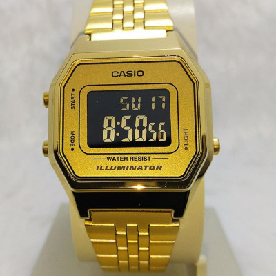Đồng hồ nữ dây kim loại Casio LA680WGA-9BDF