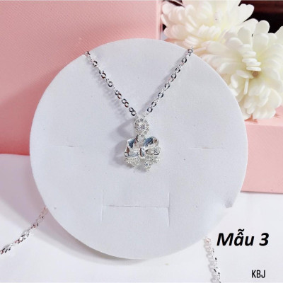 Dây chuyền nữ bạc Ý kèm mặt cao cấp MS17g