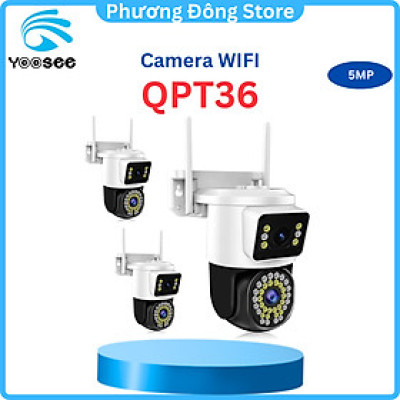 Camera Wifi Yoosee 2 Mắt Xem 2 Màn Hình Cùng Lúc Ngoài Trời - Hàng Nhập Khẩu
