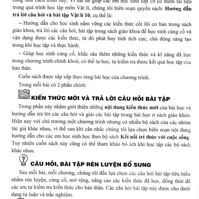 Sách tham khảo- Hướng Dẫn Trả Lời Câu Hỏi & Bài Tập Vật Lí 10 (Bám Sát SGK Kết Nối Tri Thức Với Cuộc Sống)_HA