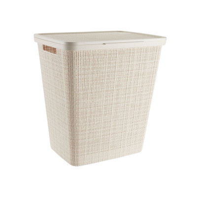 Giỏ đựng đồ giặt | JYSK Jute | nhựa PP | màu tự nhiên | R42xD34xC60cm/58L