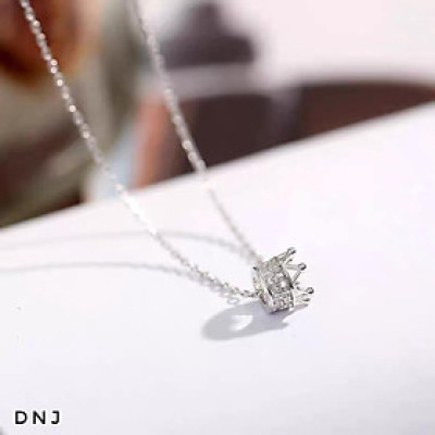 Dây chuyền nữ mặt vương miện chất liệu bạc s925 MS08v