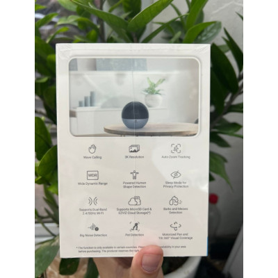 Camera Wifi EZVIZ E6 5MP xoay 360 độ. Auto zoom hình, tự động thu phóng, chống ngược sáng true wdr. vẫy tay gọi điện - hàng chính hãng