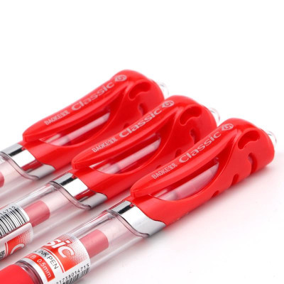 Bút bi bấm  đầu 3 màu -12 cây /hộp bút gel BAOKE/B35