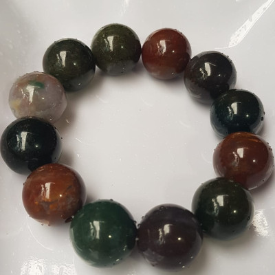 Vòng Nam Mới đá casidon size lớn 18mm Vòng đa sắc màu sáng bóng đẹp đeo sang tay ạ Nam tất cả các mệnh đeo hợp ạ