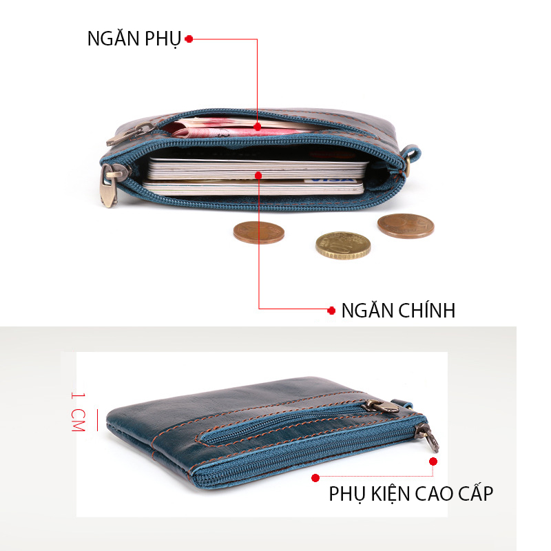 Ví nữ DA BÒ THẬT phong cách mới - BEE GEE VNU1007