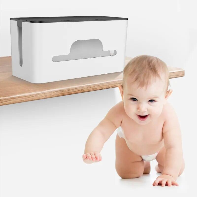 Ugreen UG30398LP110TK Size L 43x18x16CM Màu Trắng Hộp đựng ổ cắm điện tiện lợi - HÀNG CHÍNH HÃNG