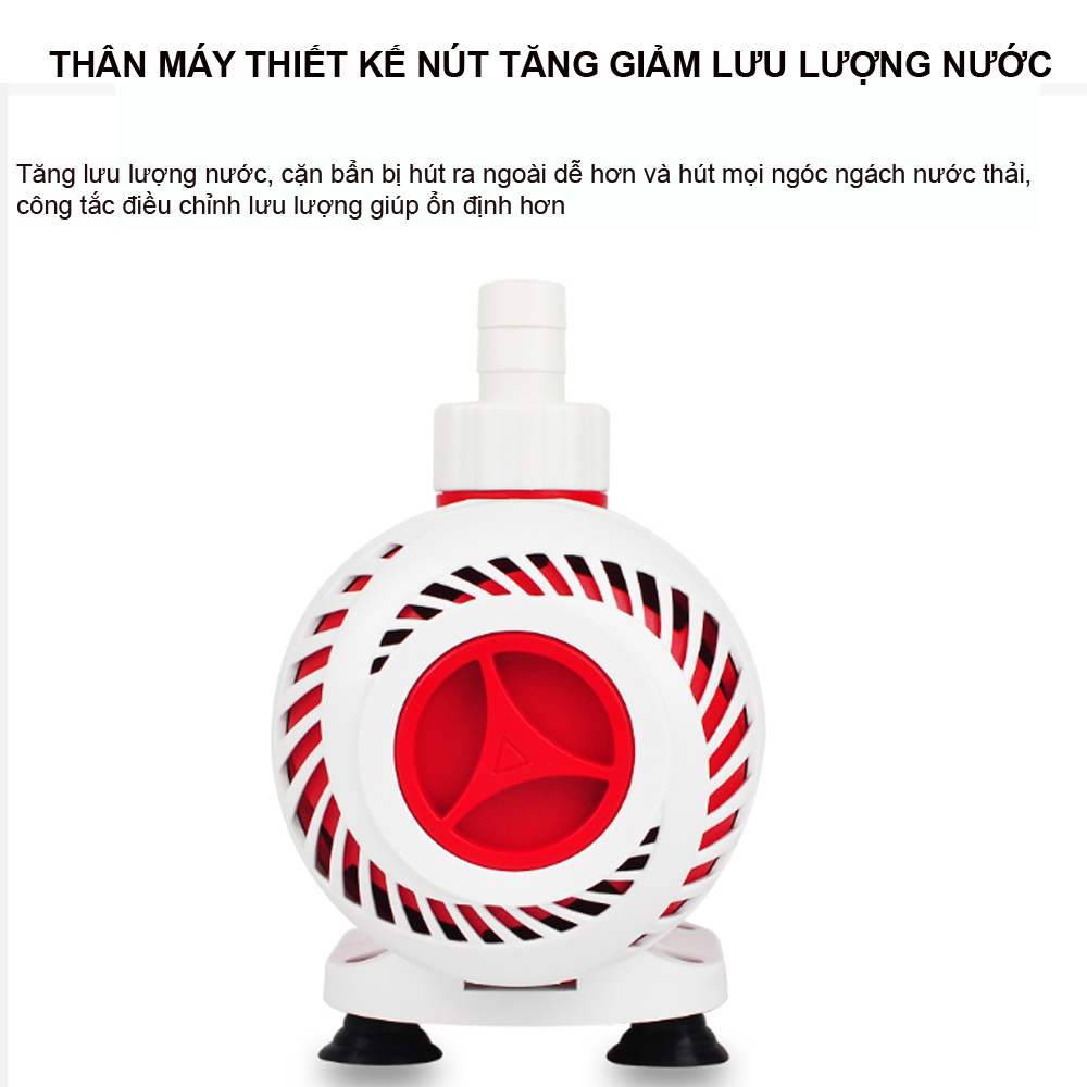 Máy bơm nước chìm mini 6W 15W 30W 40W 50W điện 220V, Bơm quạt hơi nước, Bể cá thủy sinh cao cấp