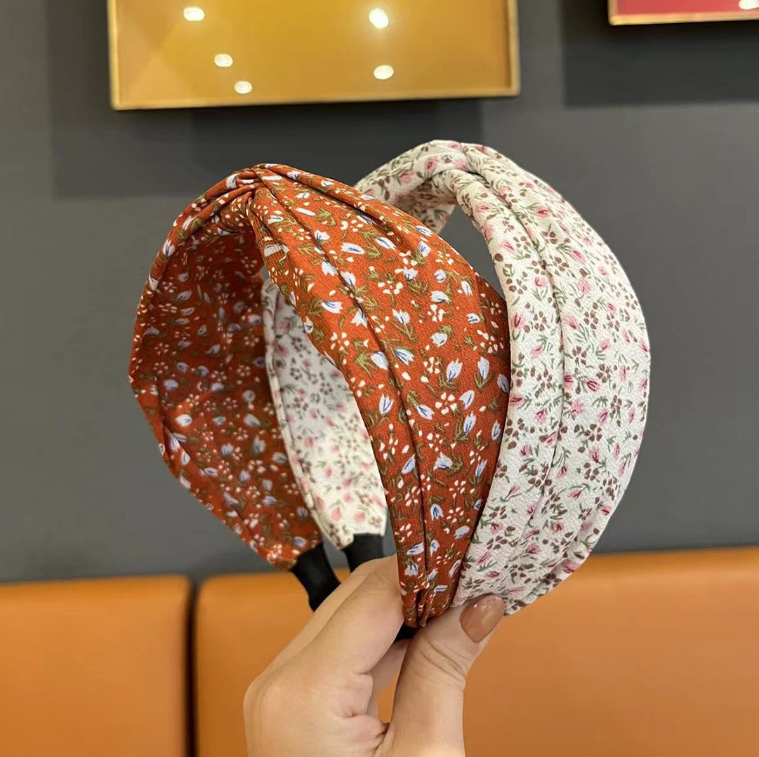 Bờm bản to vintage vải không nhăn cao cấp