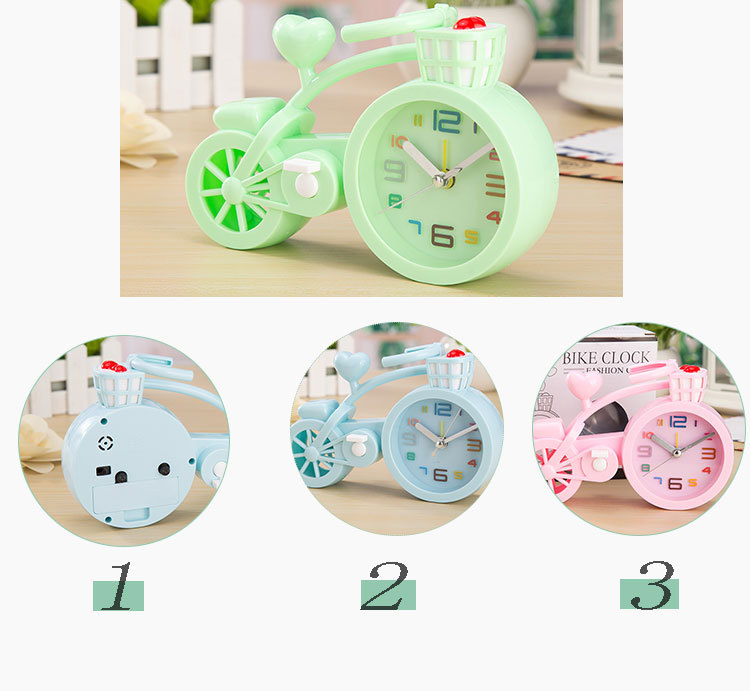 Đồng hồ để bàn hình xe đạp dễ thương thích hợp trang trí , làm quà tặng ý nghĩa - Hàng chính hãng