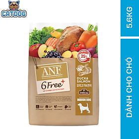 [DATE MỚI] [ 5.6KG]  Thức ăn hạt cho chó ANF 6FREE PLUS vị VỊT + CÁ HỒI nhập khẩu Hàn Quốc