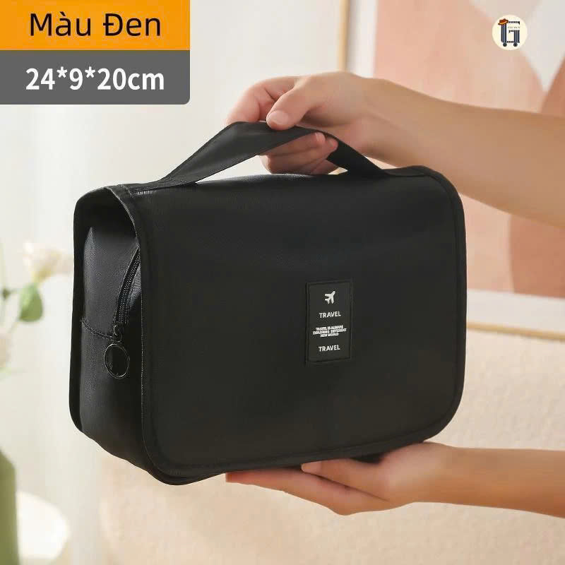 Túi Đựng Đồ Cá Nhân Du Lịch , Túi Đựng Mỹ Phẩm Kiểu Hàn Quốc MÀU XANH ĐẬM
