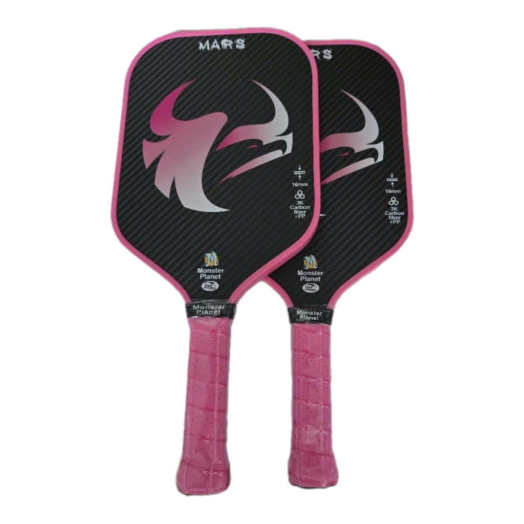 Fee ship 1 Vợt Pickleball Mars Chuyên Nghiệp USAPA Approved. Raw Carbon 3k- mặt vợt nhám, Carbon Đánh Bao Ngon