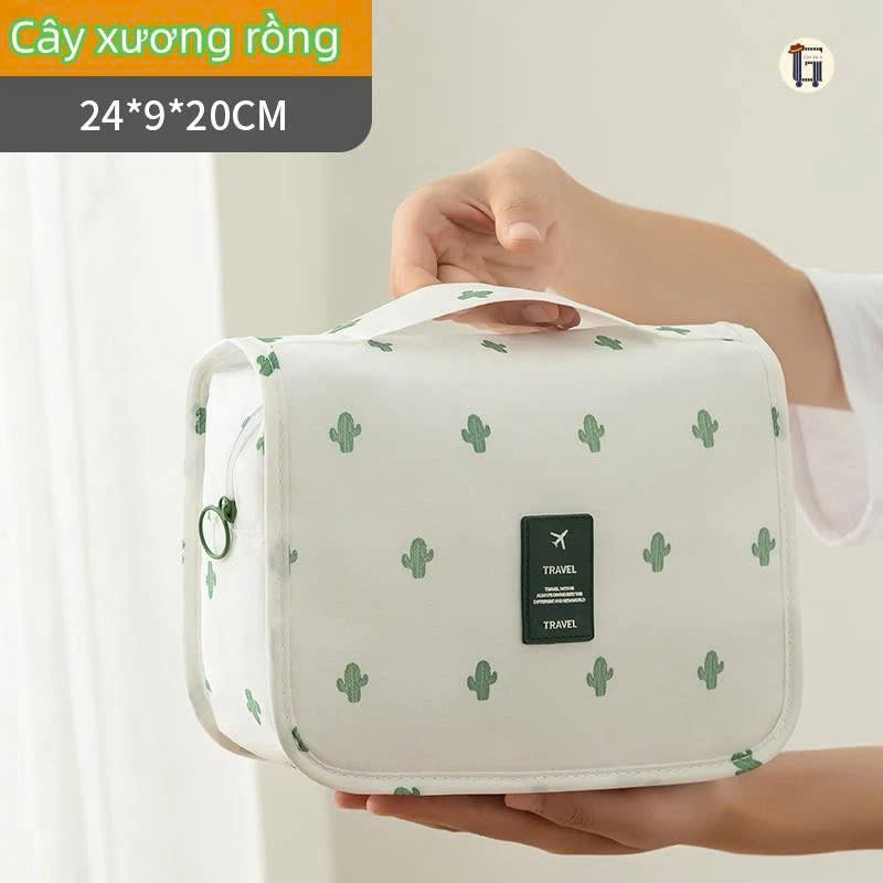 Túi Đựng Đồ Cá Nhân Du Lịch , Túi Đựng Mỹ Phẩm Kiểu Hàn Quốc MÀU XANH ĐẬM