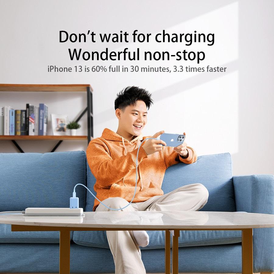 Ugreen UG90447US532TK 1M màu trắng Cáp sạc - truyền dữ liệu USB-C có chip dành cho apple MFi- HÀNG CHÍNH HÃNG
