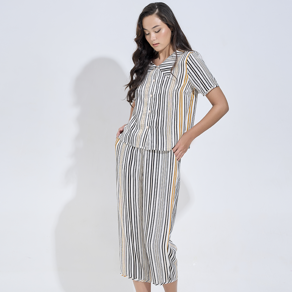 Bộ Đồ Satin Lửng Nữ Vincy Thoáng Mát BLS030S21