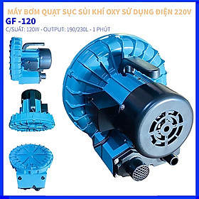 Bơm sục khí Resun GF-120 (120W) - Oxy mạnh mẽ cho hồ cá, tôm.