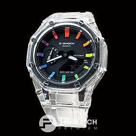 Đồng Hồ Nam Dây Nhựa Casio G-Shock GA-2100SKE-7A AP CUSTOM SKELETON x RAINBOW ROYAL OAK (SPECIAL)