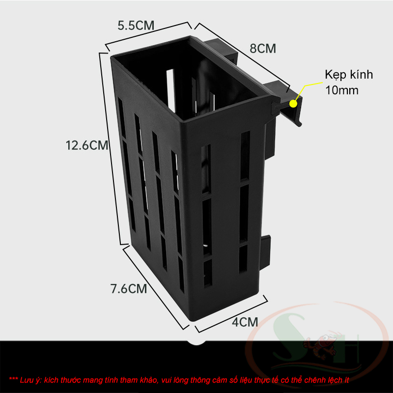Giỏ nhựa trồng cây thủy canh móc thành hồ trang trí bể cá tép thủy sinh bán cạn