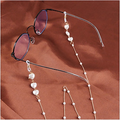 Dây đeo gọng kính mix charm trái tim ngọt ngào phong cách nam nữ unisex dây đeo khẩu trang chống thất lạc chống rơi rớt