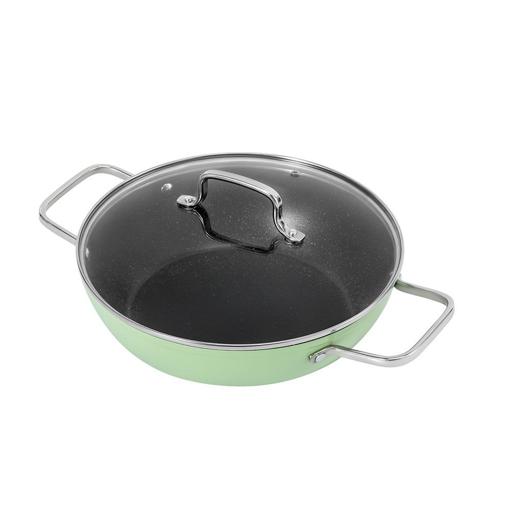 Nồi lẩu chống dính vân đá Elmich El-5553GY28 size 28cm - Hàng chính hãng