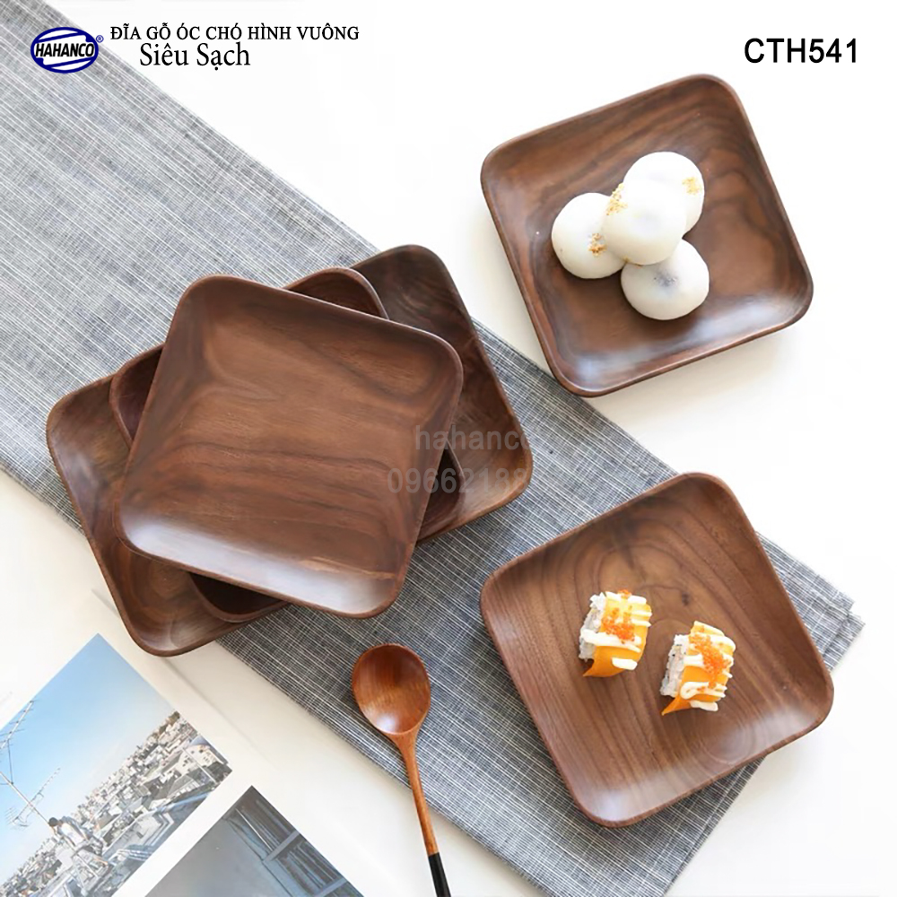 Đĩa Khay Gỗ Óc Chó (Đủ Size & Kiểu Dáng) hàng Xuất Khẩu - đựng đồ ăn/trang trí - đĩa bánh mì/trái cây/ bít tết/ pizza/ phụ kiện chụp ảnh, bày món ăn trong nhà hàng - Sang trọng trên bàn ăn
