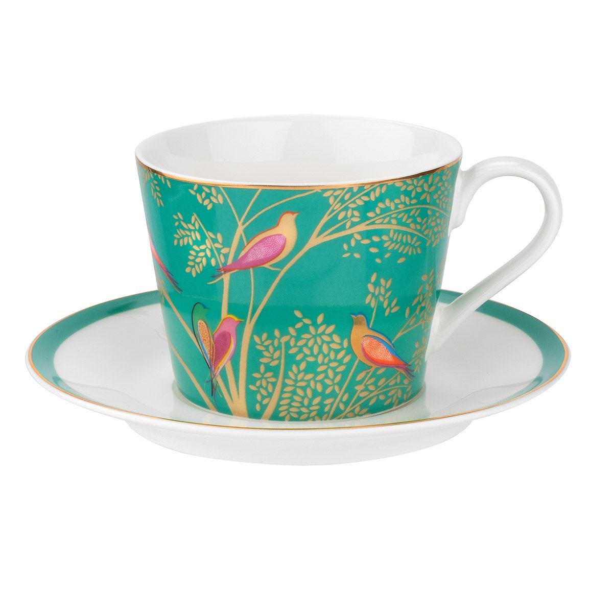 Portmeirion Sara Miller Chelsea set chén đĩa lót màu xanh Nhập khẩu Anh Quốc