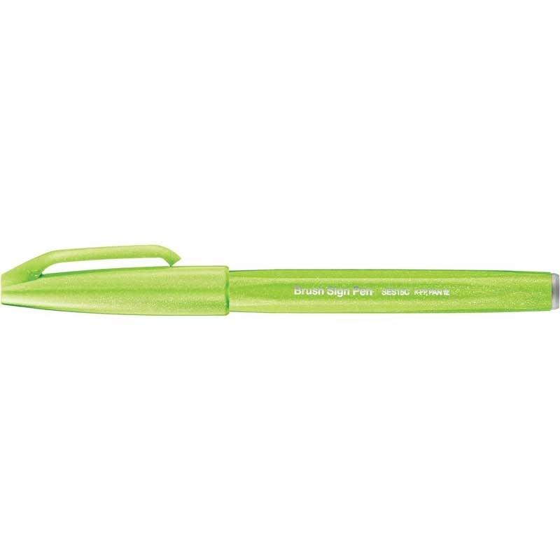 Bút Lông Màu Nước Pentel SES15C-K - Xanh Lá Nhợt