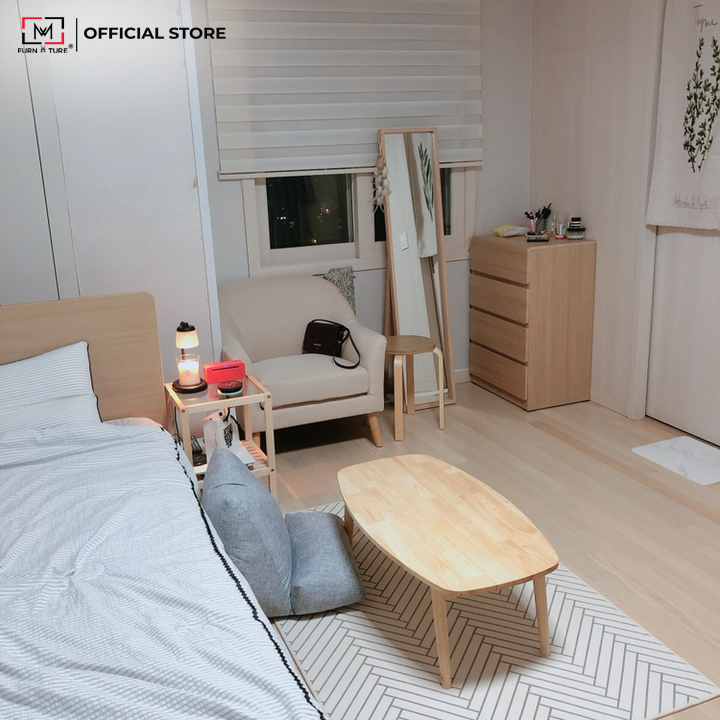 BÀN TRÀ/ SOFA HÀN QUỐC - B TABLE - SIZE 90 MÀU GỖ TỰ NHIÊN