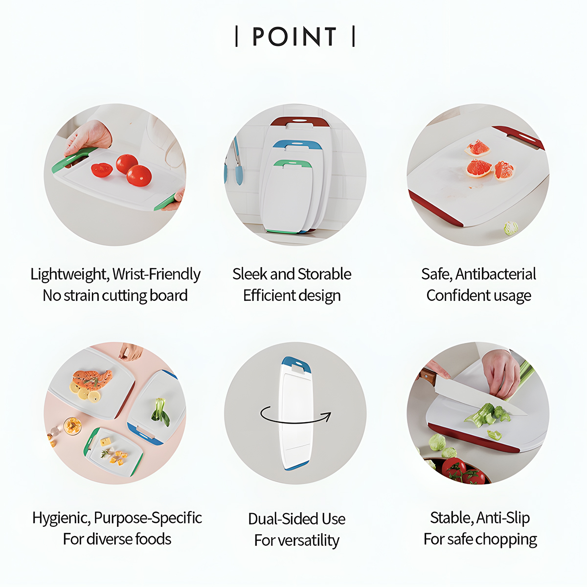 Set 3 thớt nhựa Biju Hàn Quốc , Sản phẩm nhập khẩu và phân phối chính hãng cobi home.