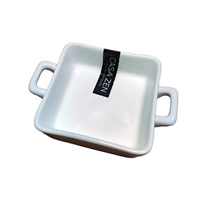 Dĩa sứ chấm mắn đựng gia vị 2 quai Casa Zen chuẩn Hàn Quốc