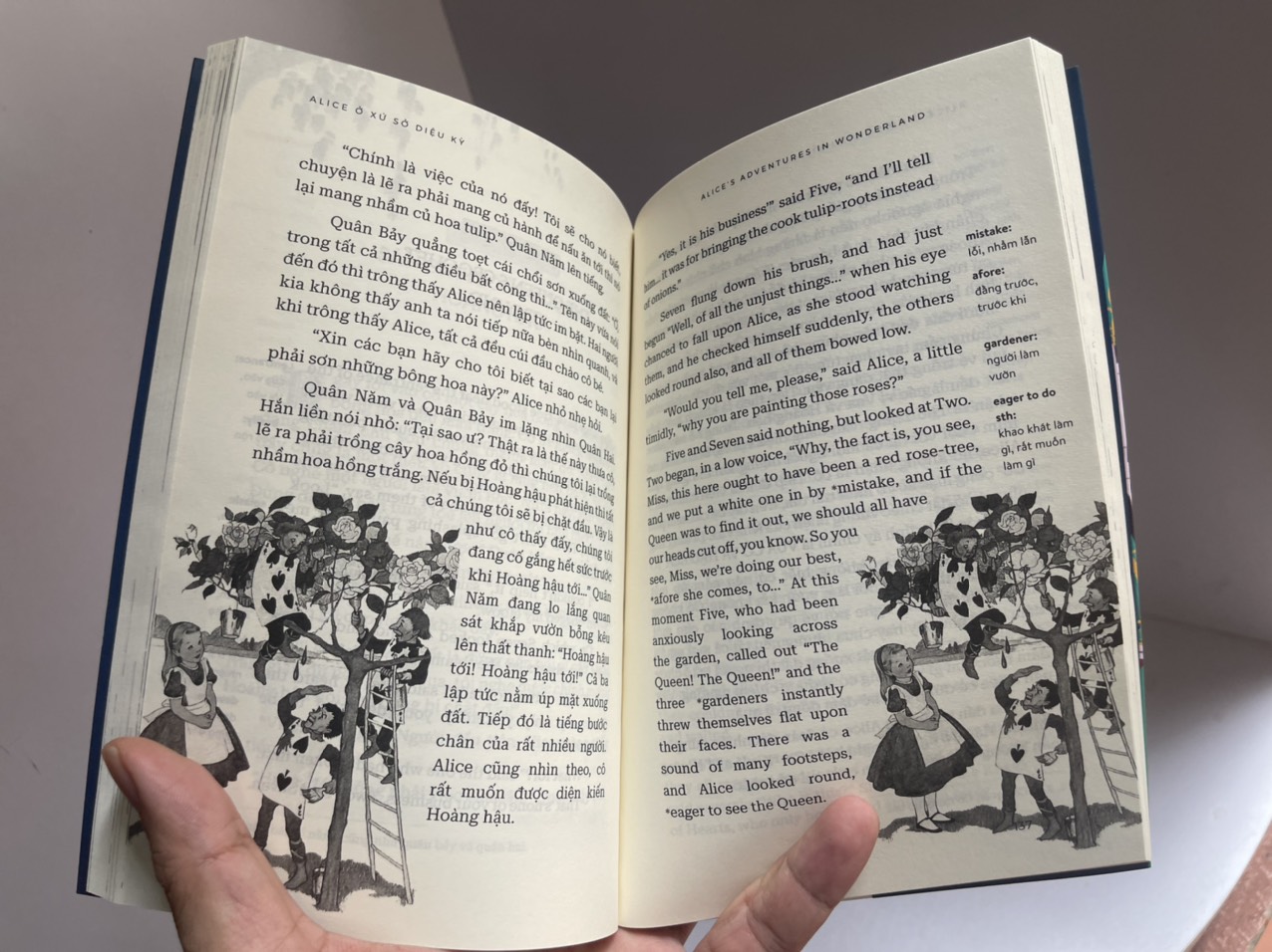 (Sách song ngữ Việt-Anh) ALICE Ở XỨ SỞ DIỆU KỲ- Lewis Carroll- Nguyễn Thúy Loan dịch - Hà Giang -NXB Văn Học