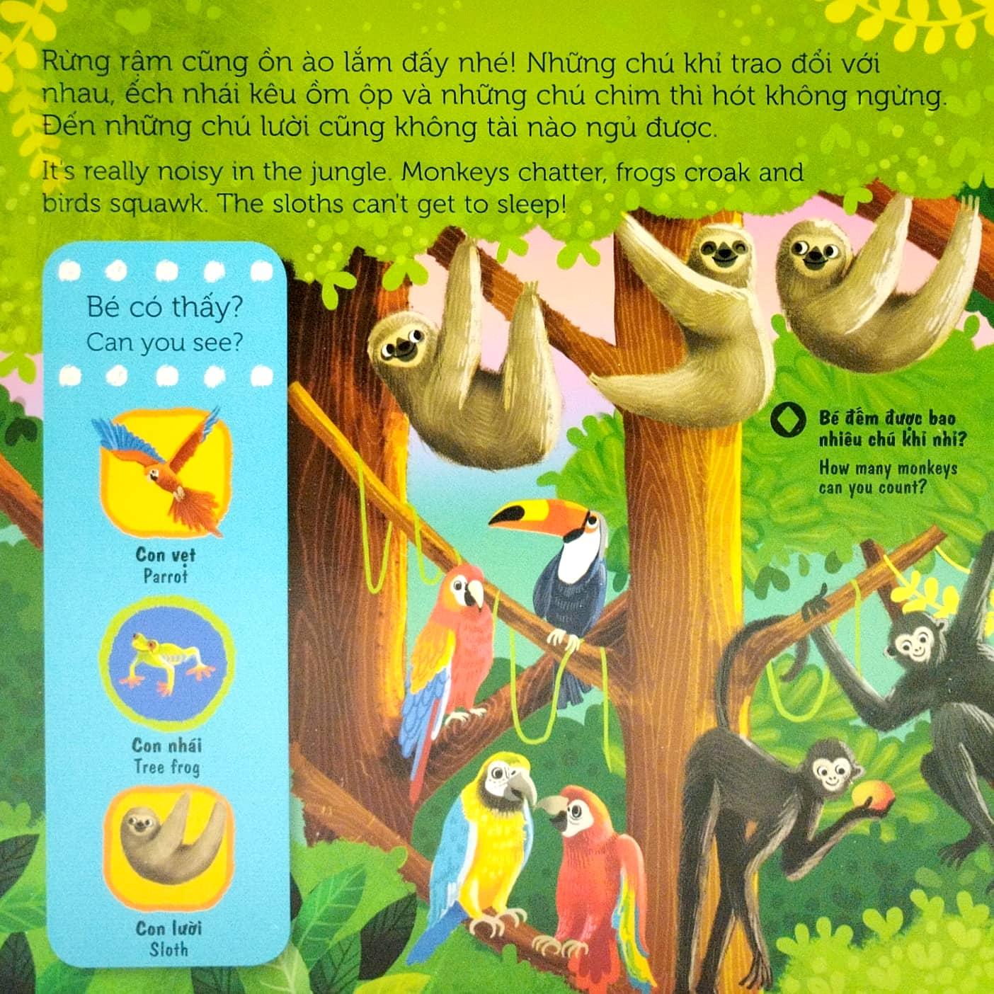Sách Tương Tác - Sách Chuyển Động - First Explorers - In The Jungle - Trong Khu Rừng