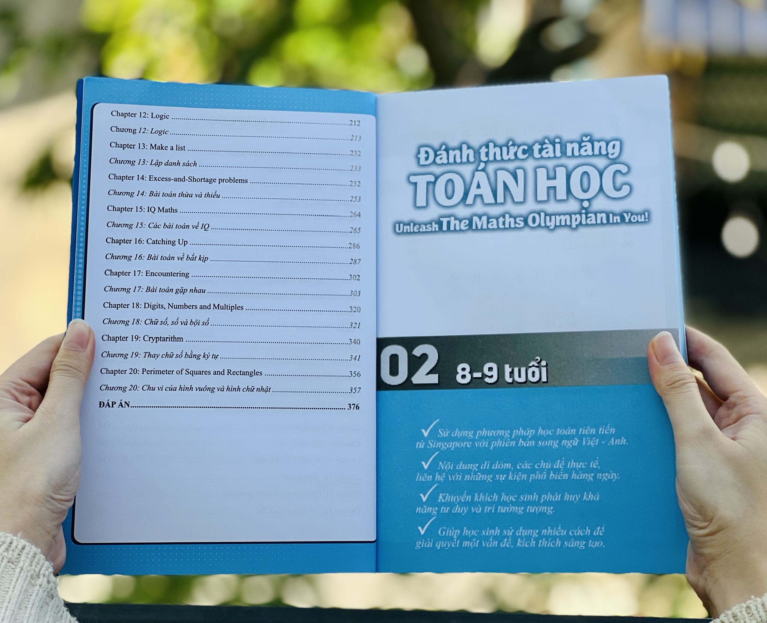 Combo 2 Cuốn Sách Đánh Thức Tài Năng Toán Học 1 và 2 - Sách Song Ngữ ( Việt – Anh) Giúp Trẻ Vừa Học Toán Vừa Ôn Luyện Tiếng Anh, Dành Cho Học Sinh Lớp 1 Đến Lớp 3