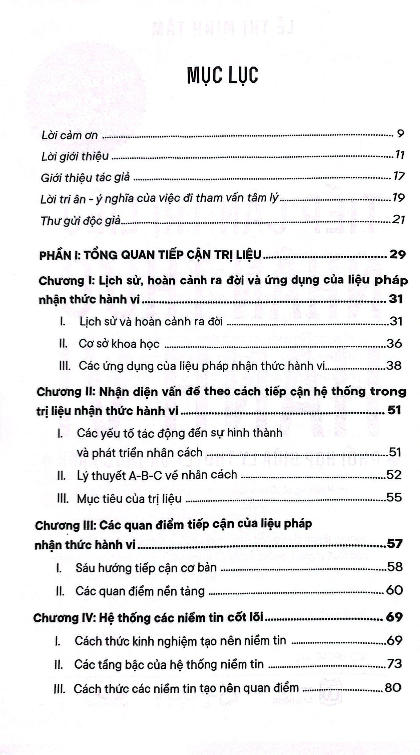 Tiếp Cận Trị Liệu Nhận Thức Hành Vi